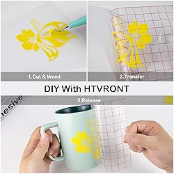 HTVRONT Yellow Permanent Vinyl - 12" x 14 FT