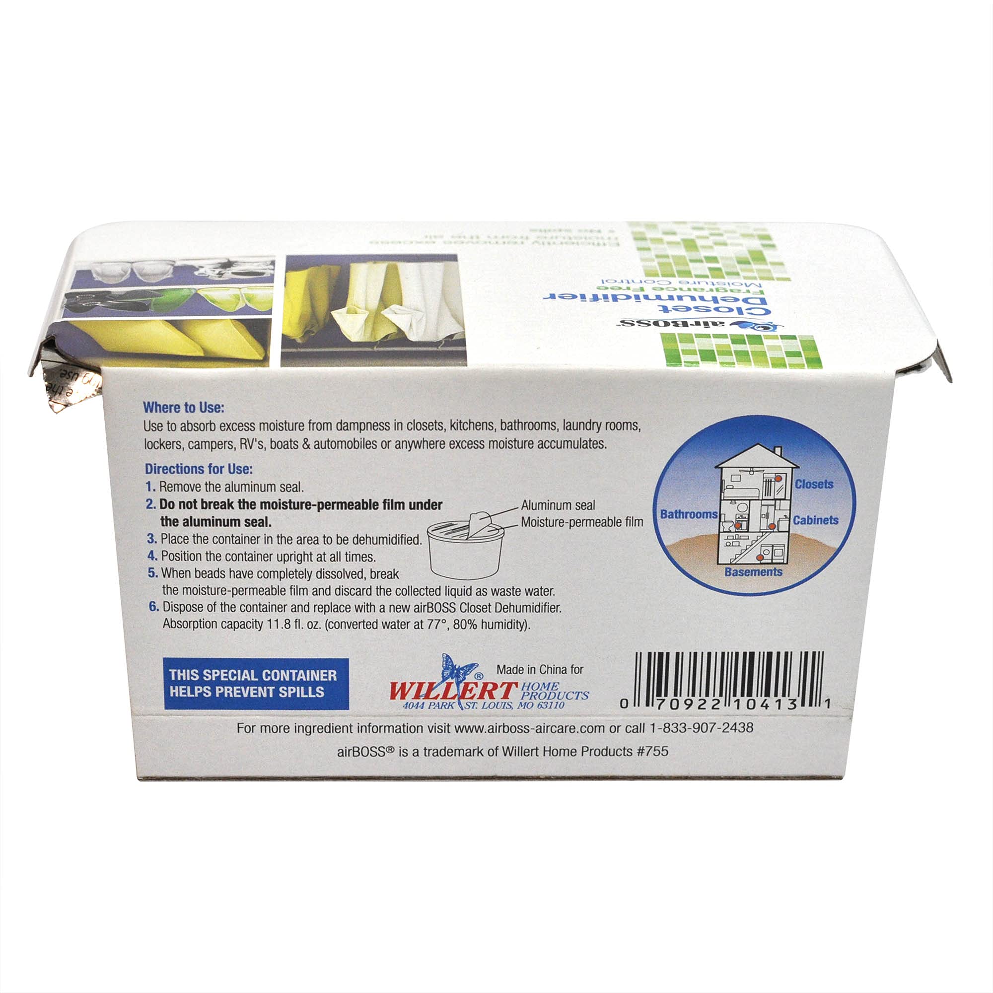 airBOSS Closet Dehumidifier