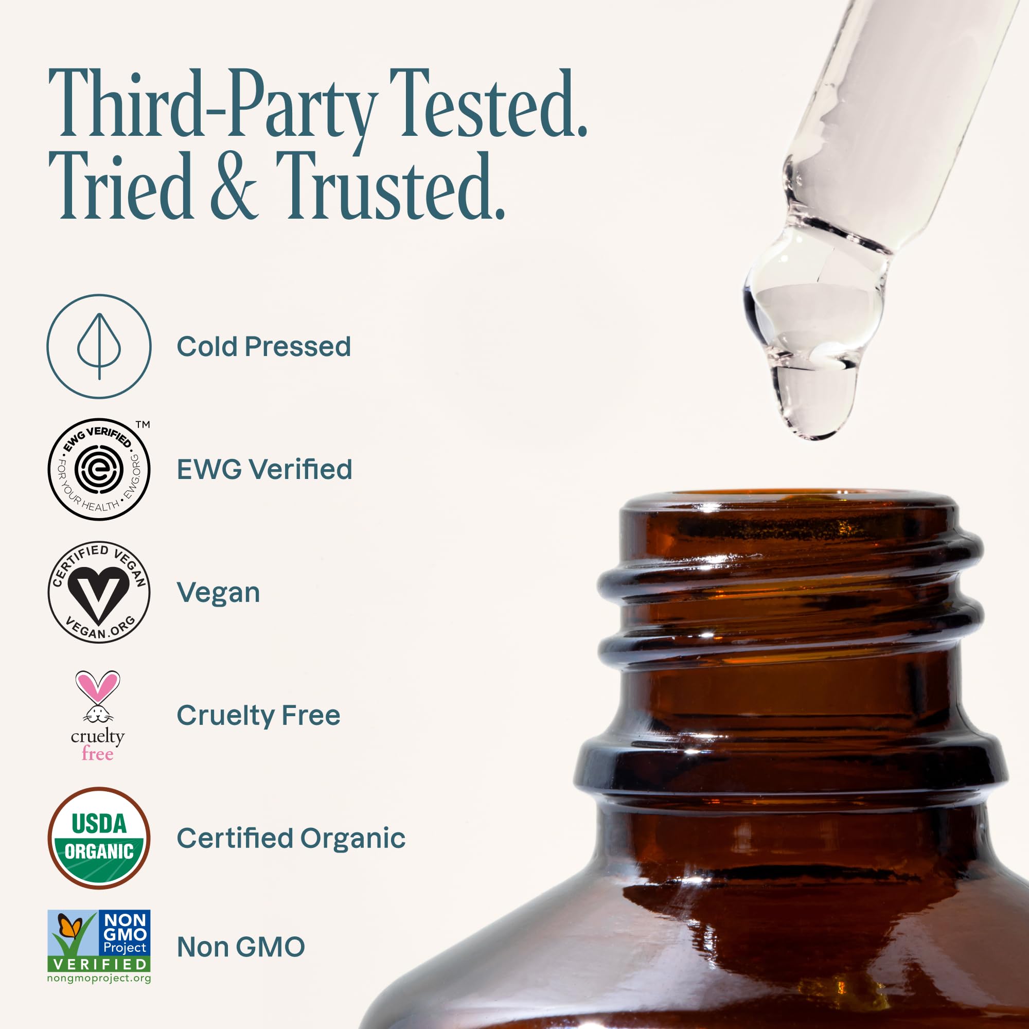 Cliganic Organic Castor Oil, 100% Pure - For Hair, Skin, Face, Eyelashes & Eyebrows | Natural Cold Pressed Unrefined Hexane-Free (8oz)