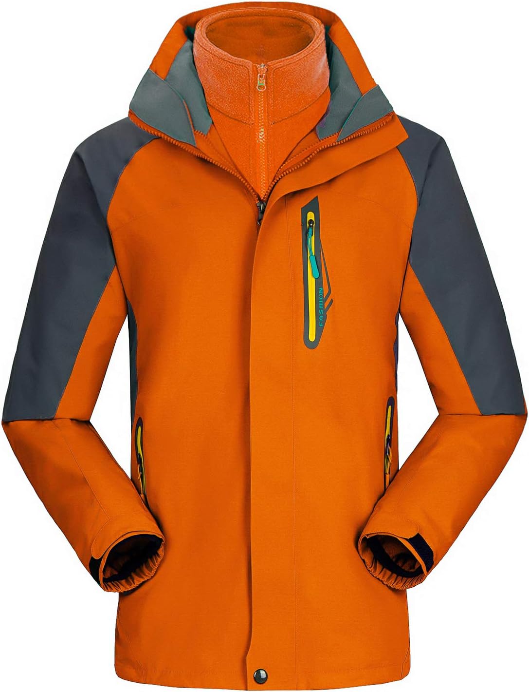 UINTA OUTERWEAR Men's Ski Jacket - Best Mountain Winter Coat with Windproof, Waterproof, and Two-Layer (Fleece) Warmth