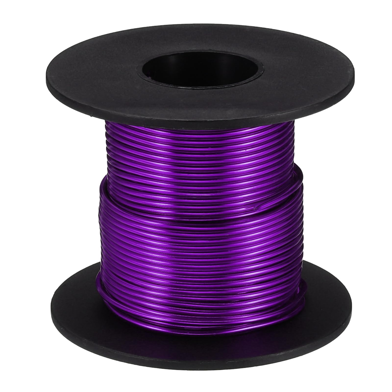 PATIKIL 20m Aluminum Wire, 1pcs Jewelry Wire Aluminum Craft Wire 1.5mm 14 Gauge Wire Metal for Jewelry Making Beading Crafting Pendants Art, Purple