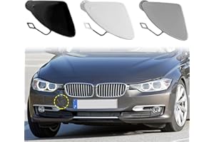 CABOHON Front Bumper Tow Hook Cover for BMW 3 Series F30 F31 320i 328i 335i 2012 2013 2014 2015 Right Passenger Side Towing Eye Cap 51117293116 (Black)