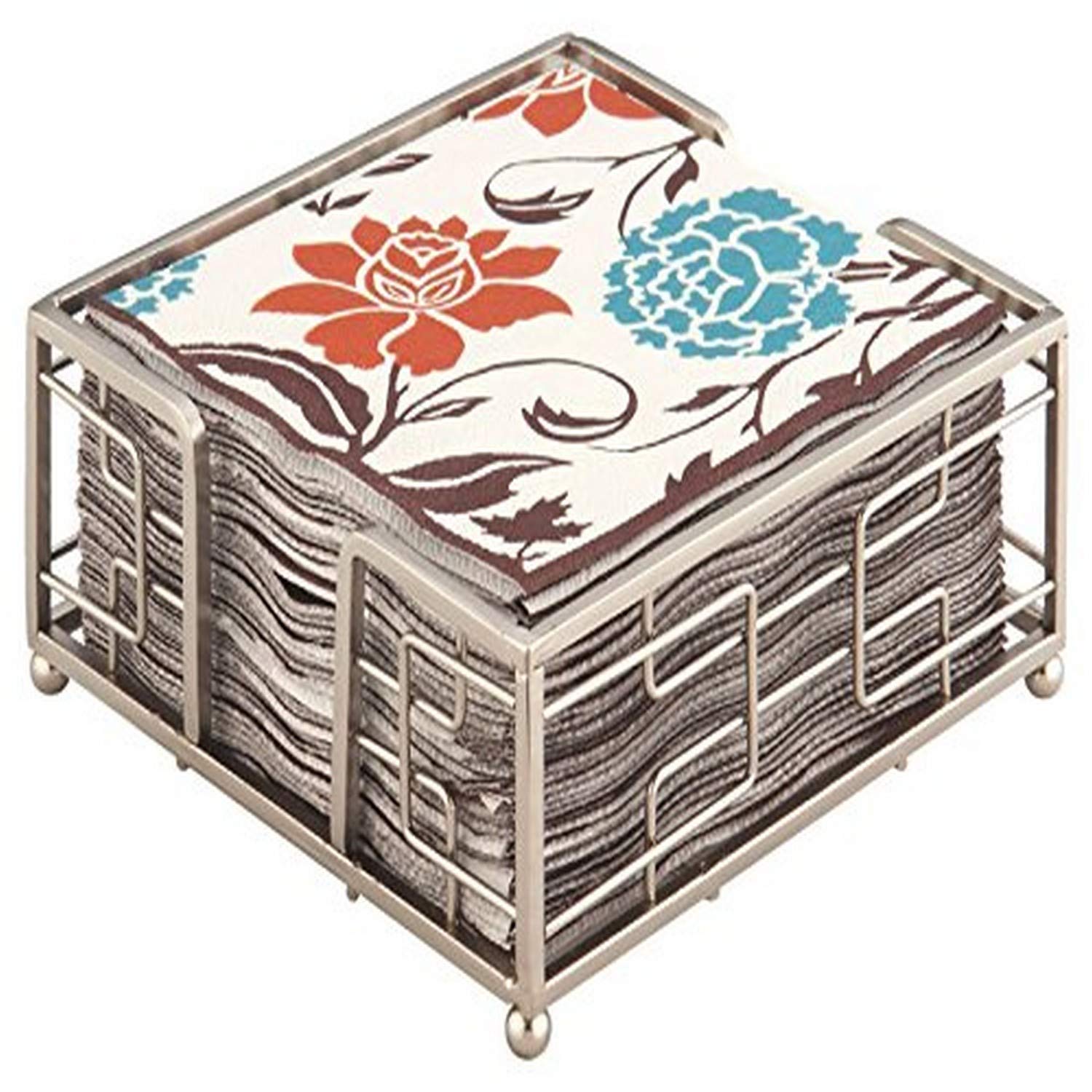 Boston International Hampshire Lunch Napkin Caddy, Brush Nickel