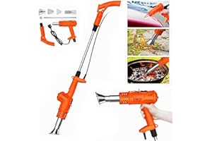 Saycker Electric Thermal Weeder, Weed Burner with 5 Nozzles and 70inch Cable, Portable Weeder Weeder Torch for Garden, Patio, Driveway(Orange,Size:US Plug)