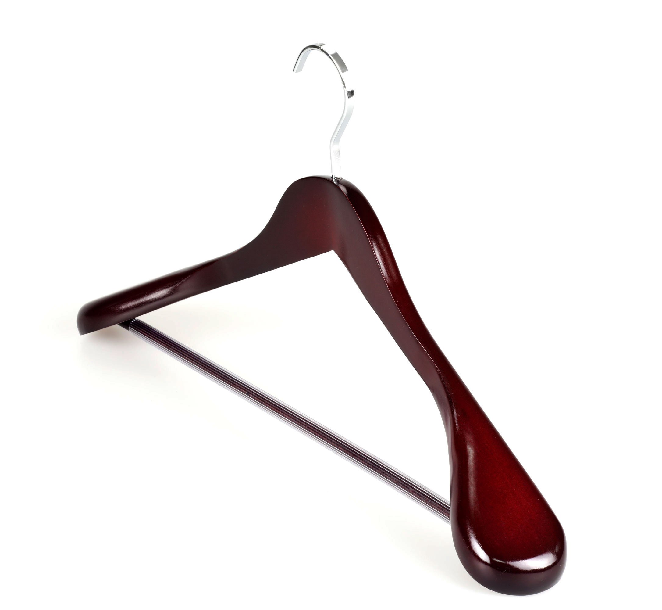TOPIA HANGER (Set of 6 Luxury Mahogany Wooden Coat Hangers, Premium