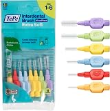TePe Interdental Brush Extra Soft Mixed Pack ISO 1-6 8pcs Plaque Removal view 1
