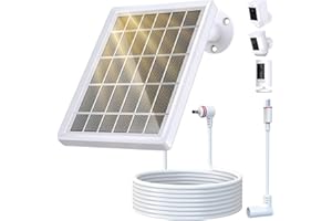 Solar Panel for Ring Camera, Chargers for Ring Spotlight Cam Plus/Pro/Battery and Ring Stick Up Cam Battery, 6V 3W Solar Pane