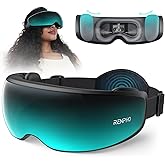 RENPHO Eye Massager with Mist & Temple Massage, Birthday Gifts for Women Men Mom Her,FSA Eligible HSA Temple Massager for Migraines,Head Circumferences 21.7in to 27.5in Eyeris Caligo