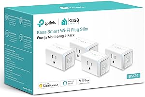 Kasa Smart Plug Mini 15A, Apple HomeKit Supported, Smart Outlet Works with Siri, Alexa & Google Home, No Hub Required, UL Cer