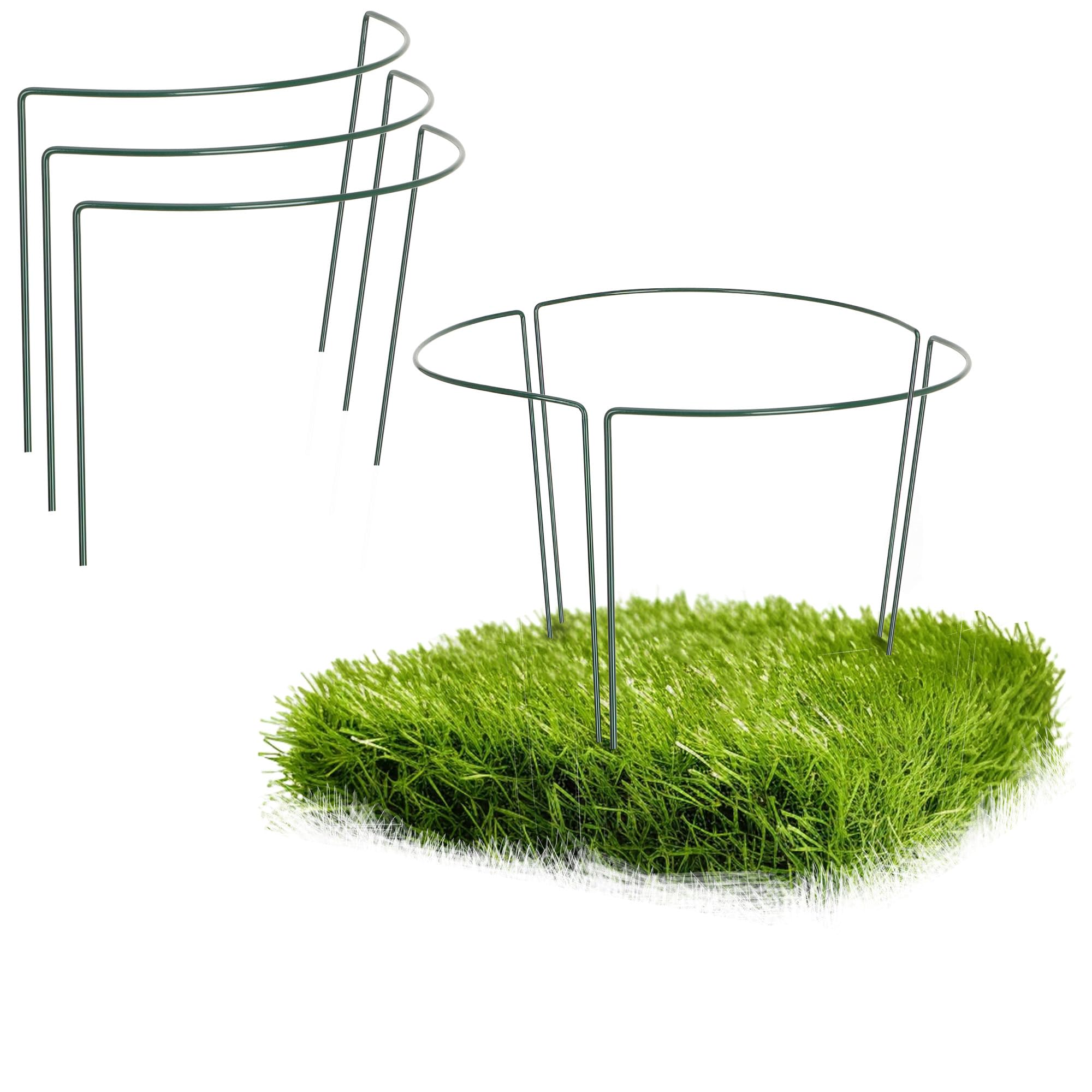 COM-FOUR® 6x flower holder, perennial holder for flowers (height: 35 cm) - rose support, plant holder as flower support for tendrils, perennials, perennial ring round for the garden, balcony, terrace