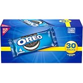 OREO Chocolate Sandwich Cookies, 30 Snack Packs (4 Cookies Per Pack) | Always made with Real Cocoa, Certified Kosher, Individually Wrapped