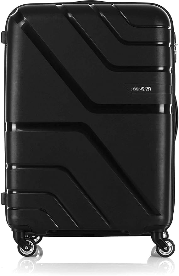 American Tourister Upland Hard Cabin Luggage trolley bag, Black, 55cm