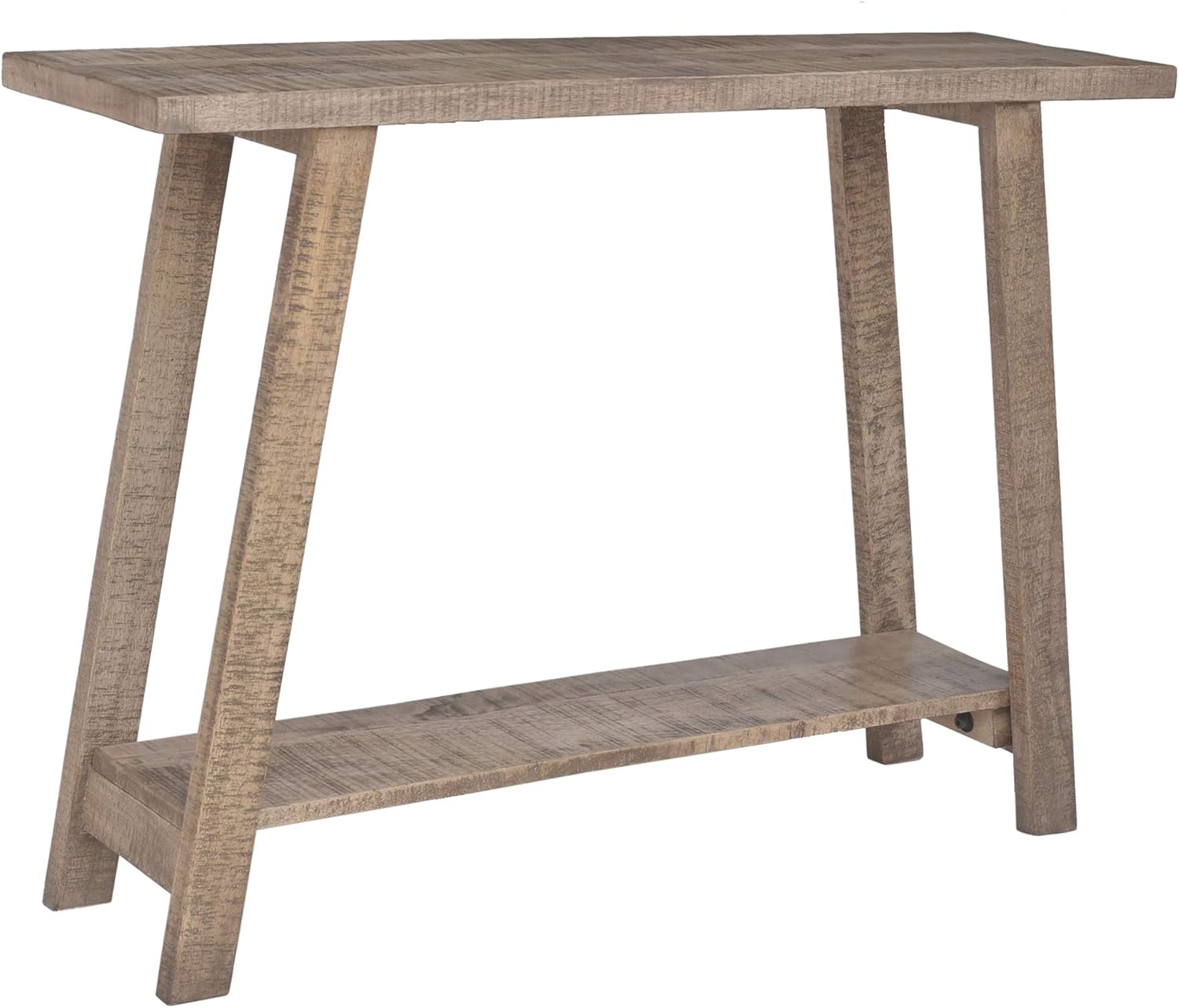 Kalam Rustic Modern Solid Wood Console Table in Reclaimed