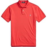 Ralph Lauren Men's Classic Fit Mesh Pony Logo Polo Shirt (XXL, RedReef)