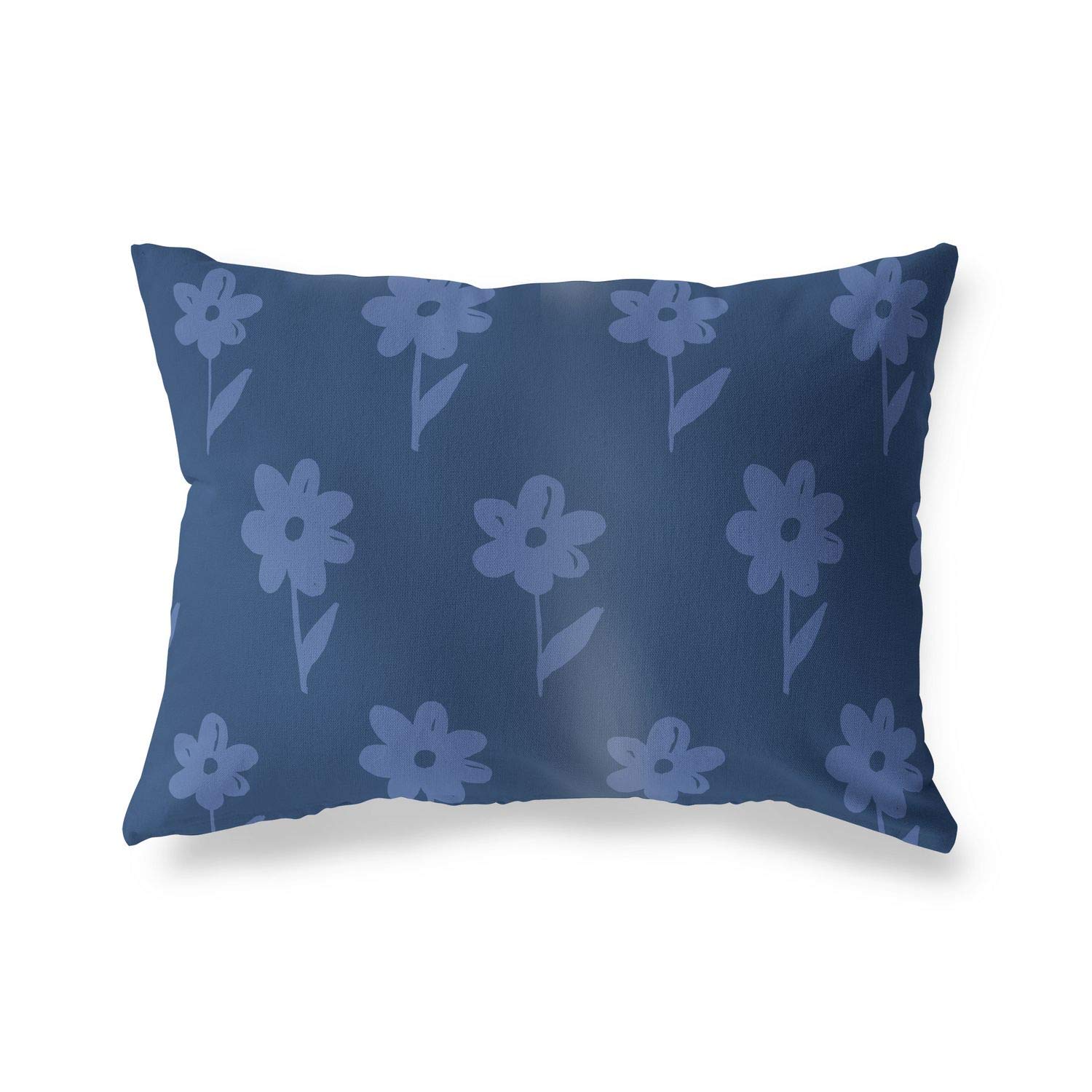 BonaMaison Decorative Cushion Cover, Blue Throw Pillow Covers, Home Decorative Pillowcases for Livingroom, Sofa, Bedroom, Size: 45X60 Cm - Designed and Manufactured in Turkey