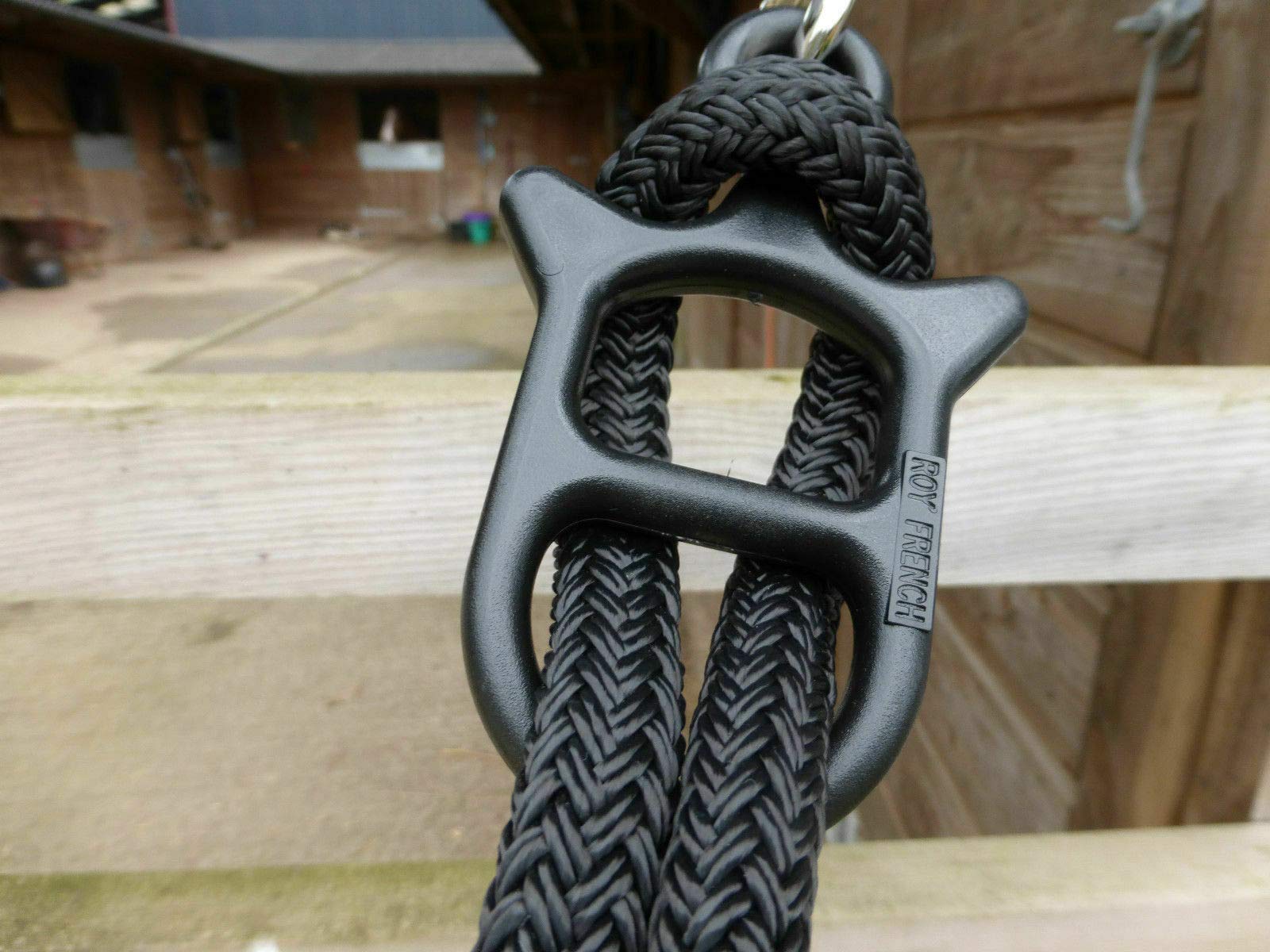 Equipride Idolo Tether Tie Safety Horse Pony & Clip Quick Release Stable & Horse Box Tying (Black)