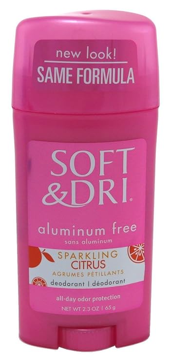 Amazon Com Soft Dri Sparkling Citrus Deodorant 2 3 Ounce Aluminum Free 65ml 3 Pack Beauty