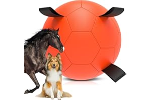 QDAN Herding Dog Balls Horse Ball - 25 inch Horse Toys Herding Ball for Dogs, Large Giant Ball Toys for Australian Shepherd Dog Toys, Orange