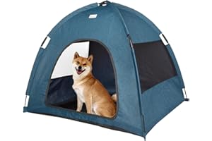 BABYEZZ Navy Blue Large Outdoor Cat & Dog Tent - Waterproof, Washable, Indoor/Outdoor, Cave Nest Bed