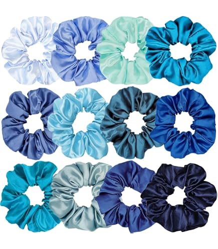 12 Pcs Large Velvet Hair Scrunchies for Thick Long Hair Hair Ties Women Girls Amazon.com : 12 Pcs Large Velvet Scrunchies for Thick Long  main image 3