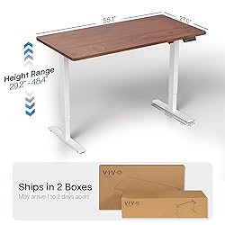 VIVO Electric 55 x 28 in Standing Desk, Memory