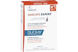 Ducray - Anacaps Expert - Hair Thinning, Hair Strength & Resistance - Menopause, Heredity, Hormones - 30 Capsules