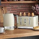 Russell Hobbs Inspire 4 Slice Toaster Cream with Extra Wide Slots 1800W view 2