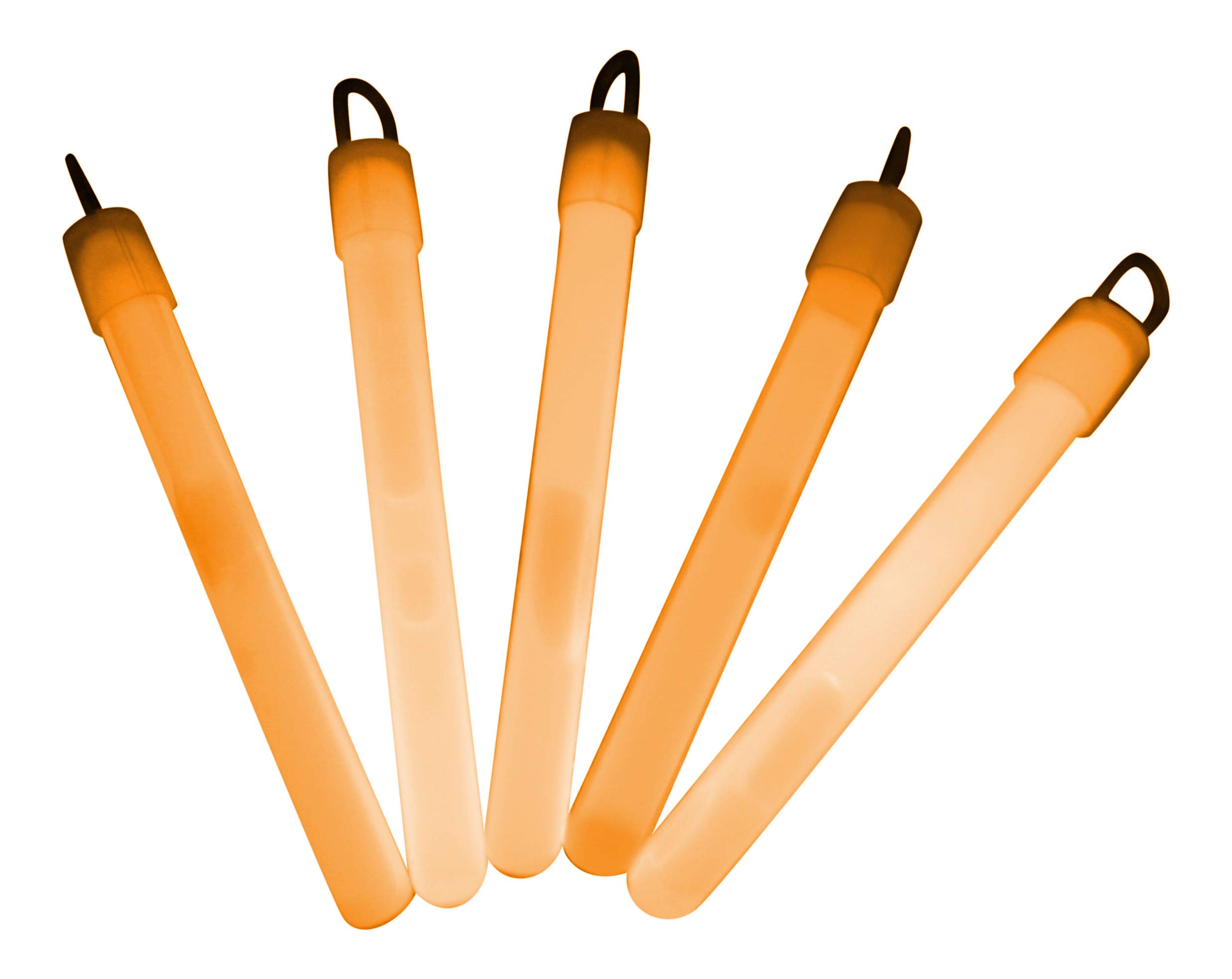 Glowtopia 4 inch Glow Sticks/Glow Batons (1cm thick) - Premium Glowsticks from (Orange, 25 Pack)