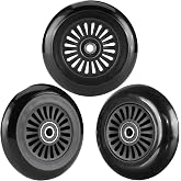 AOWESM Easy Roller Wheels with ABEC-9 Bearings, Set of 3, Black Color | Compatible with Ez Roller, Classic Drifter Junior Model and the New Twist on a Classic Scooter, Among Others