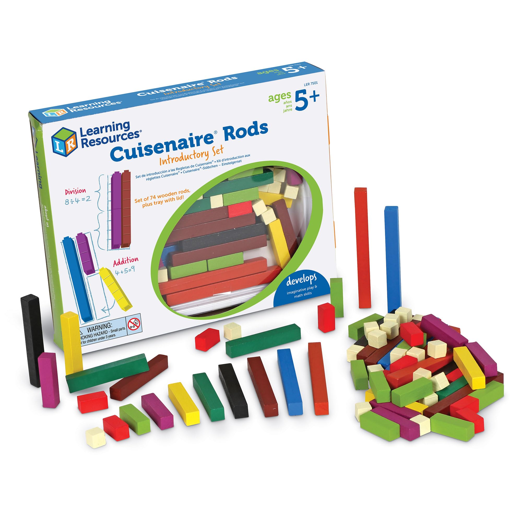 Learning Resources Cuisenaire Rods Wooden Rods Introductory Set — image 1