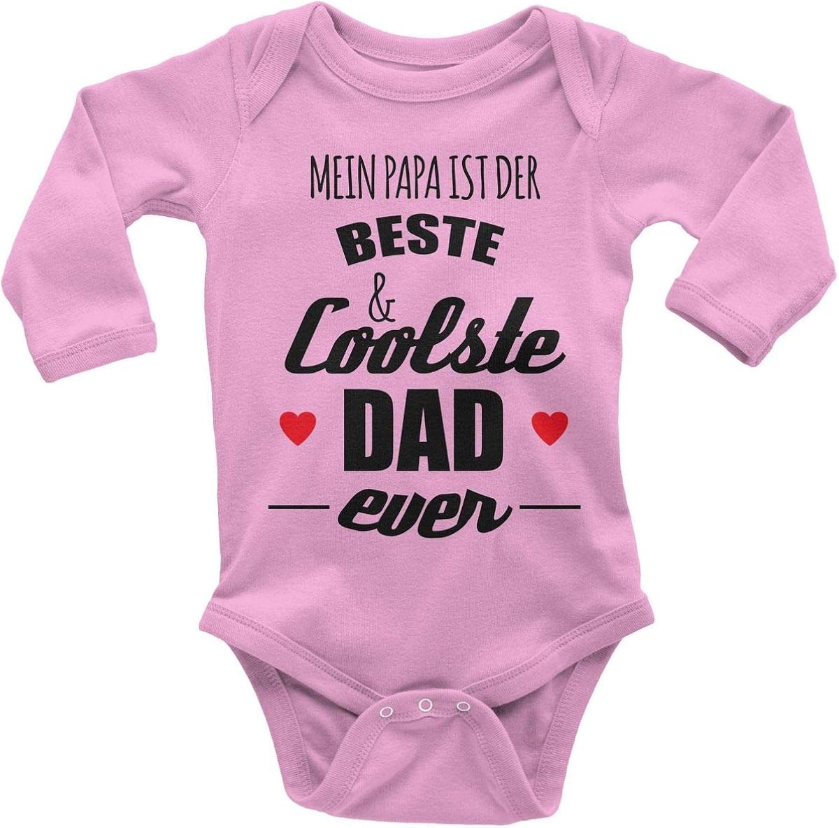 Mikalino Babybody mit Spruch für Jungen Mädchen Unisex Langarm Mein