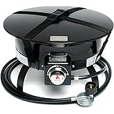 Outland Living Portable Propane Fire Pit, 19-inch, 58,000 BTU with Fire Pit Cover & Carry Kit, Smokeless Gas Firebowl | Perfe