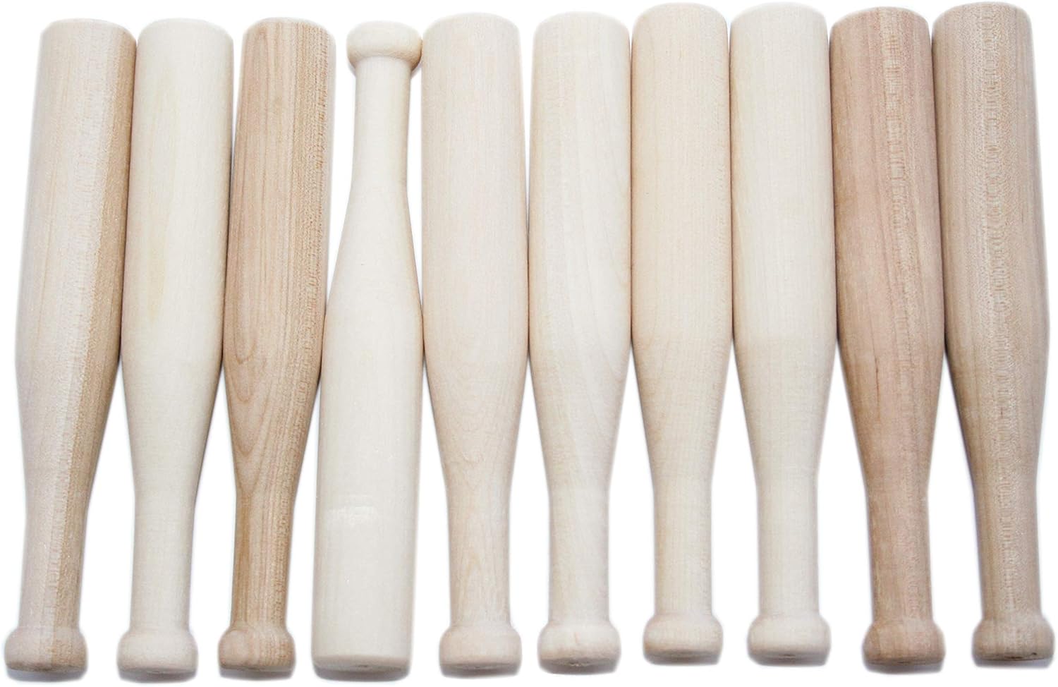 100pcs 4" Mini Baseball Bats Party Favor Bat, Mini Wood