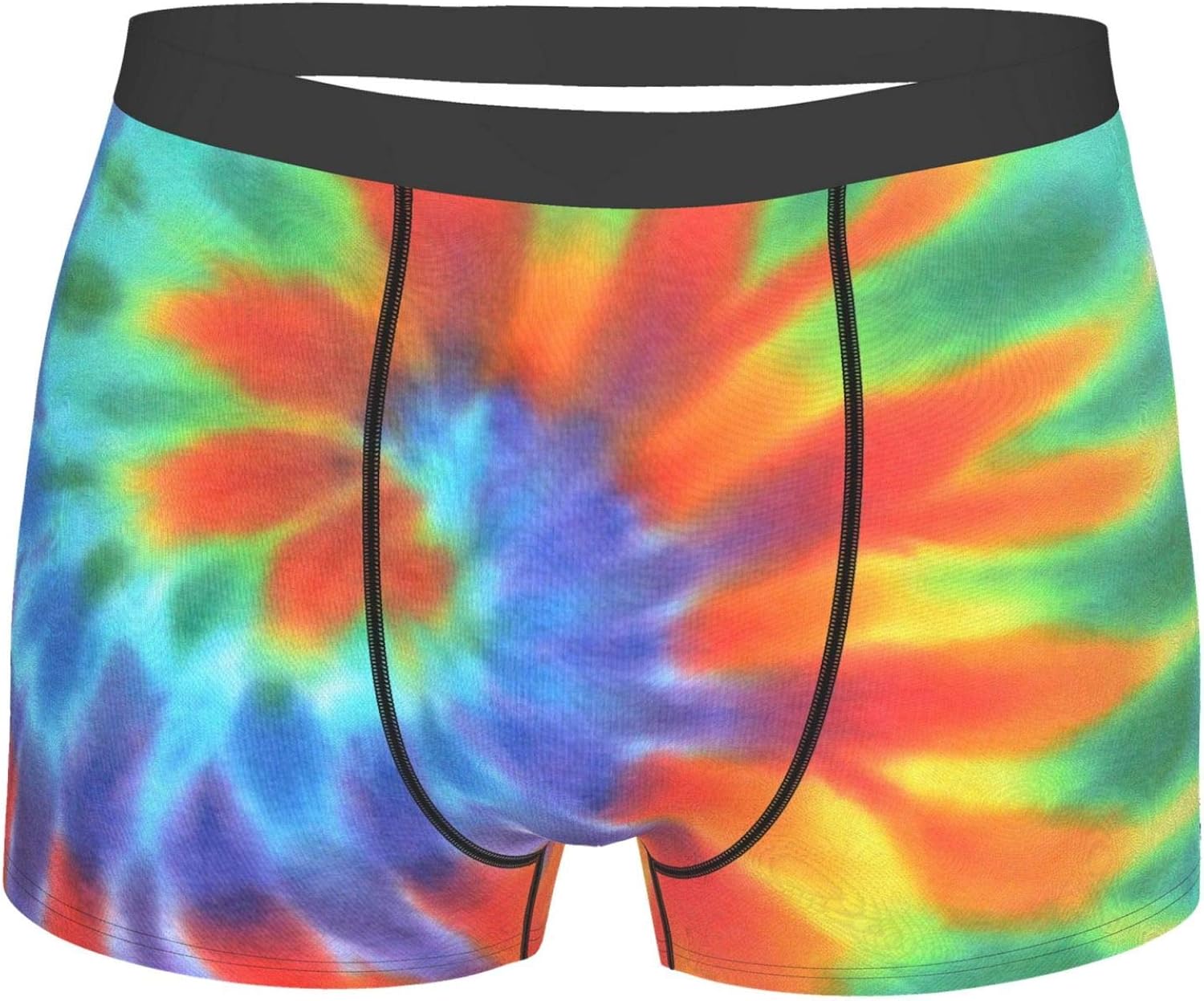 Tie Dye 12 Men'S Underwear Waistband Boxer Brief Stretch Swimming Trunk