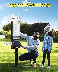 Engrepo Solar Street Lights Outdoor, 20000lm IP65