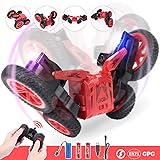 Peradix Voiture Télécommandée Enfant - Rotation à 360 Degrés Jouet, 4WD Stunt Ca