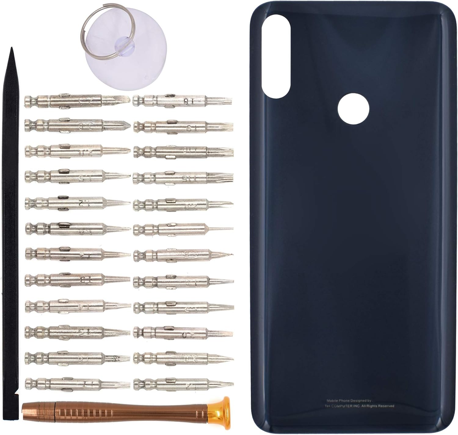 X5 Battery Door Cell Phone Backs Replacement for Nokia 5.1 Plus TA-1120 TA-1105 TA-1102 Blue