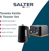 Salter Toronto Kettle and Toaster Set 1.7 L 4-Slice Wide Slots 3000W view 2