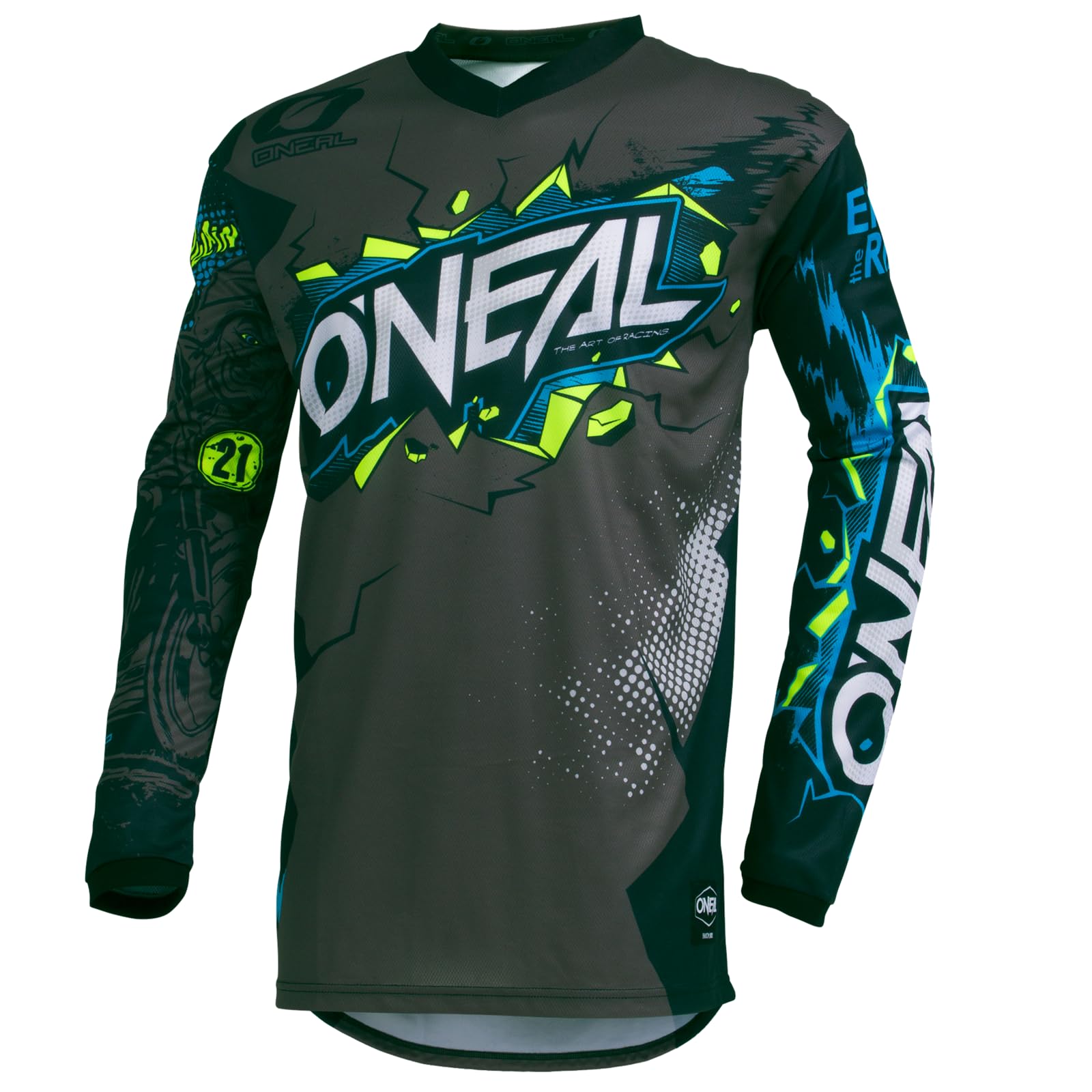 Photo 1 of O'Neal Youth Element Villain Jersey - Grey - Youth SMALL 