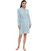 Seritaine Short Robes for Women, 100% Turkish Cotton Womens Robe, Luxury, Terry Cloth Long Spa Bathrobe
