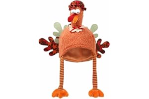 TOPORTY Thanksgiving Turkey Hats Funny Turkey Costume Novelty Turkey Headwear for Thanksgiving Night Event Dress-up Party