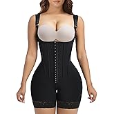 YIANNA Fajas Colombianas Moldeadoras Shapewear Tummy Control Body Shaper Postpartum Butt Lift Compression Garment with Bones
