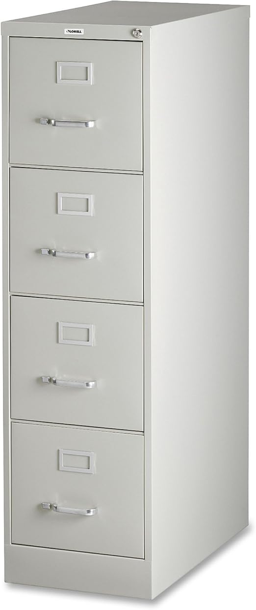 Amazon Com Lorell 4 Drawer Vertical File With Lock 15 By 25 By