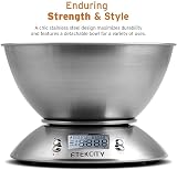 Etekcity Electronic Kitchen Scale with Stainless Steel Bowl 5kg 11lb view 6