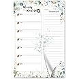 Eucalyptus Meadow Vines Plants 6"x9" Weekly Meal Planner Magnetic Notepad for Fridge with 50 Tear-Off 80g Sheets Shopping Gro