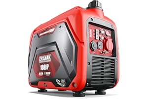 ERAYAK 1050W Portable Inverter Generator for Home & Camping, Ultra Quiet Gas Powered Generator with CO Protection for Outdoor, RV, Emergency Backup Power, EPA Compliant