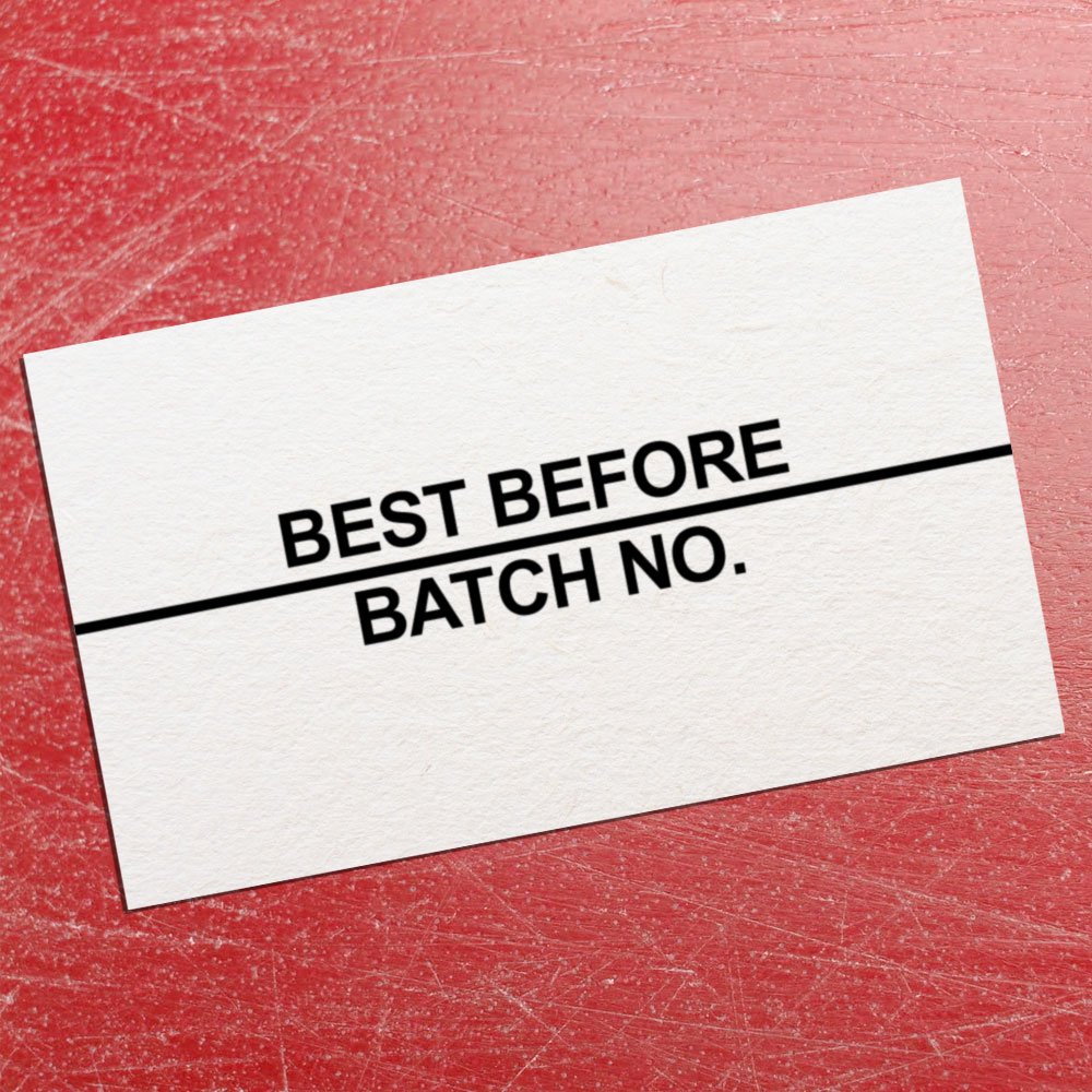 Best Before/Batch No Black Print Price Gun Label 26mm x 16mm Pack of 10 Rolls