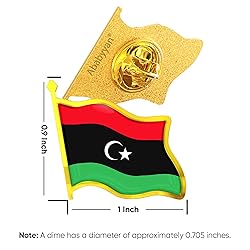 Libya Flag Lapel Pin - Enamel Metal National Badge