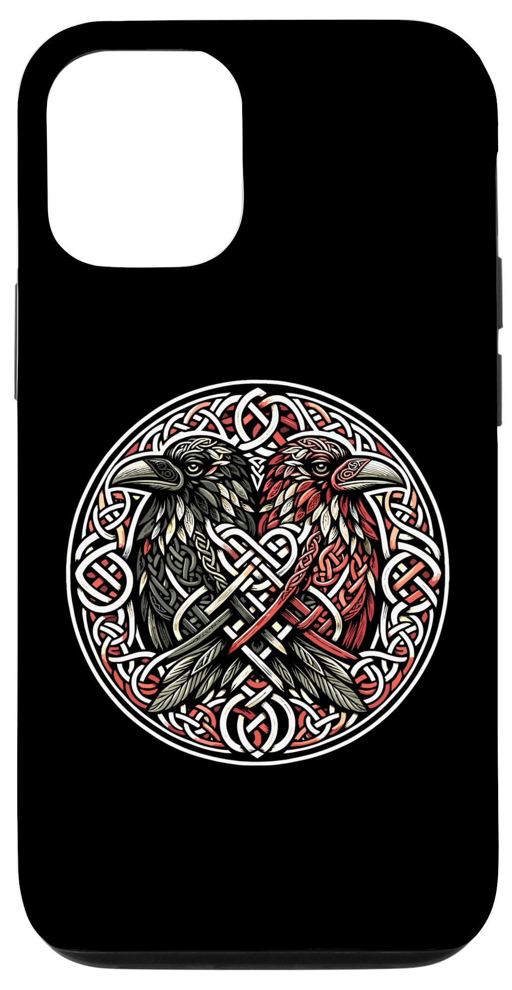 iPhone 13 Walhalla Raven Raven Odin's Celtic Knot Style Viking Case