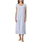 Eileen West Sleepwear & Loungewear for Women - 100% Cotton Peached Jersey Collection - Cap Sleeve Long Breathable Nightgown